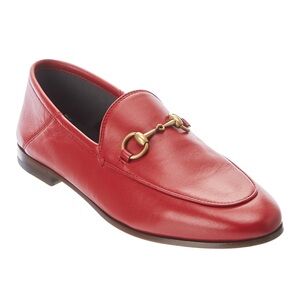 Gucci Brixton horsebit leather loafer.